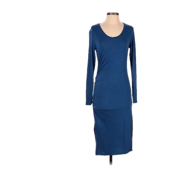 Sundry Blue Casual Fitted Ruched Dress Size Sm (1) - Picture 1 of 3